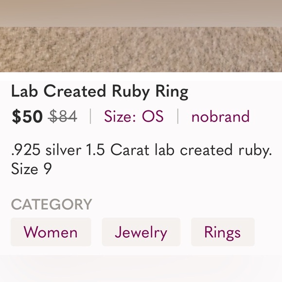 Lab Created Ruby Ring - Picture 4 of 4